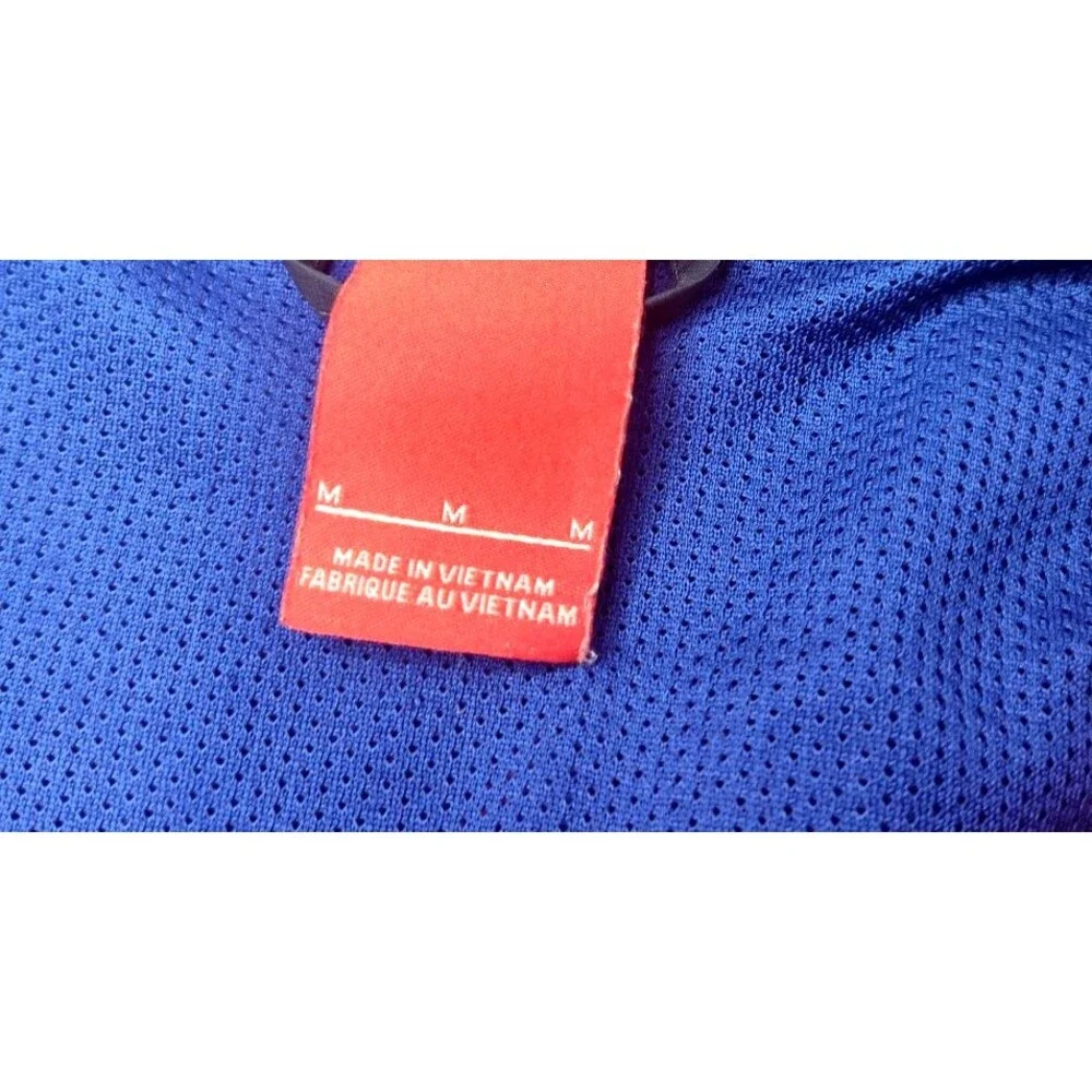 Vintage Nike Hoodie Full Zip Size M Red And Navy Women Medium Pockets Lined - Picture 5 of 8